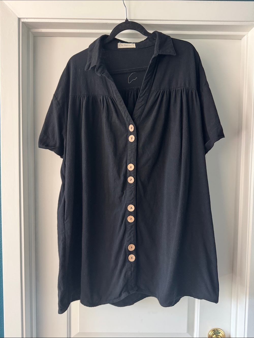 Together Black Linen Blend Dress / Long Tunic